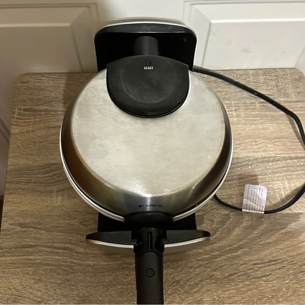 Bialetti Rotating Belgian‎ Waffle Iron Maker TSK-2901BW Works!